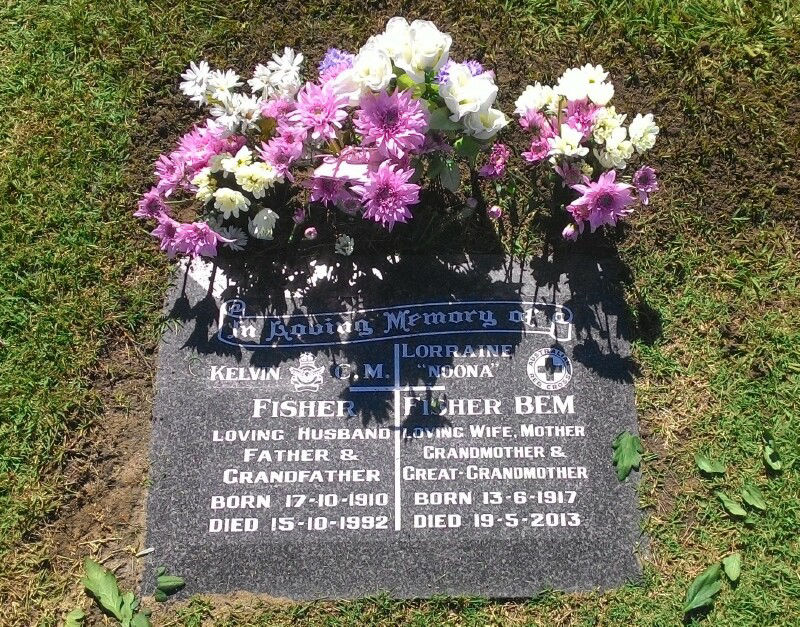 Mum & Dad's Grave Redcliffe Cemetery
